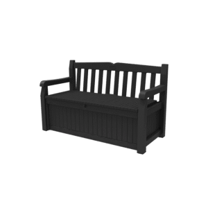 Keter Eden 265L Plastic Storage Bench – Total Grey