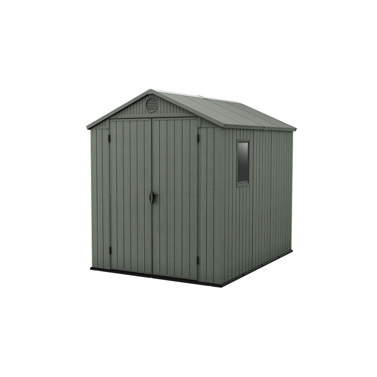 Keter 6’x8′ Darwin Heavy Duty Plastic Garden Shed –  Green