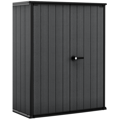 Keter 4’x2′ Cortina Alto Heavy Duty Vertical Plastic Garden Shed with Shelves